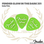 Fender Glow In The Dark 351 Guitar Picks - Pik Gitar Bass Isi 12