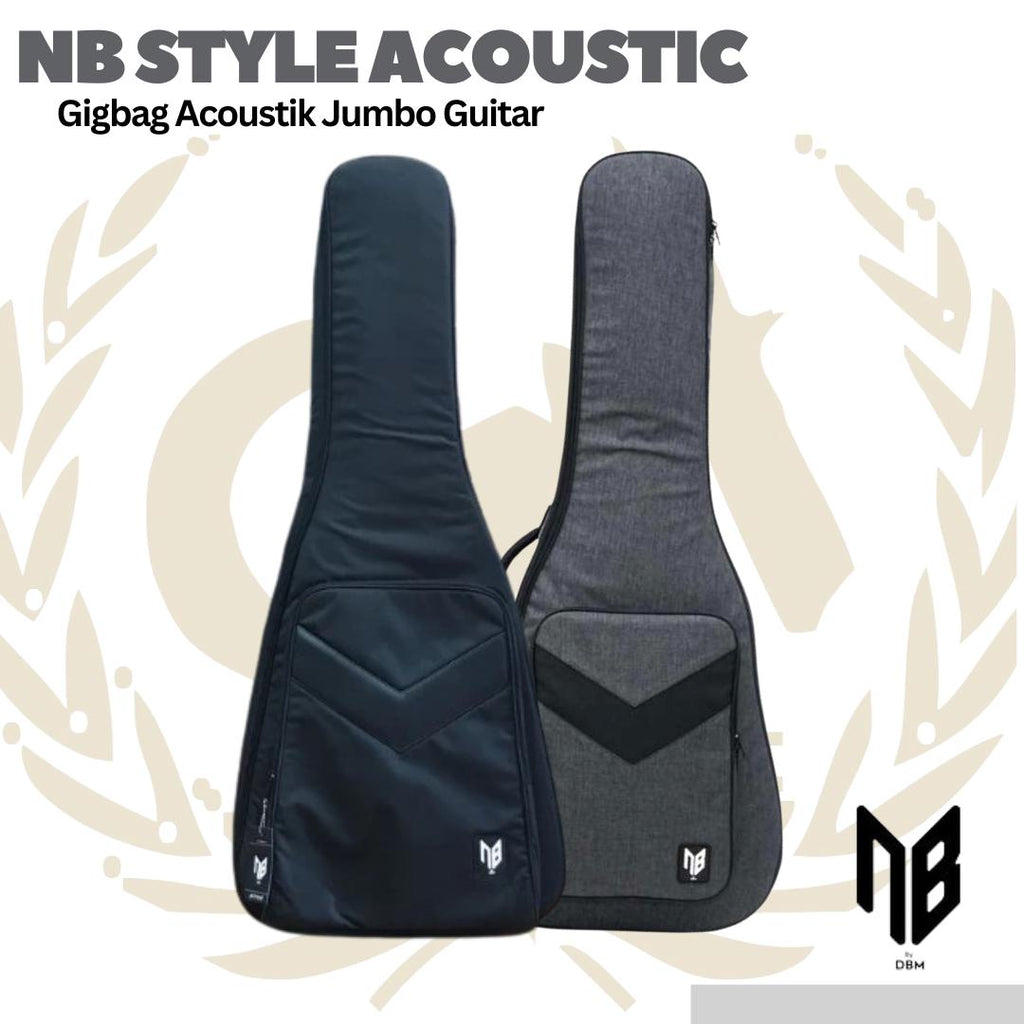 NB STYLE ACOUSTIC GUITAR JUMBO GIGBAG BY DBM - TAS GITAR AKUSTIK JUMBO GIG BAG