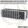 BEHRINGER EURORACK PRO RX1202FX V2 12 Channel | Mixer Multi FX RX1202