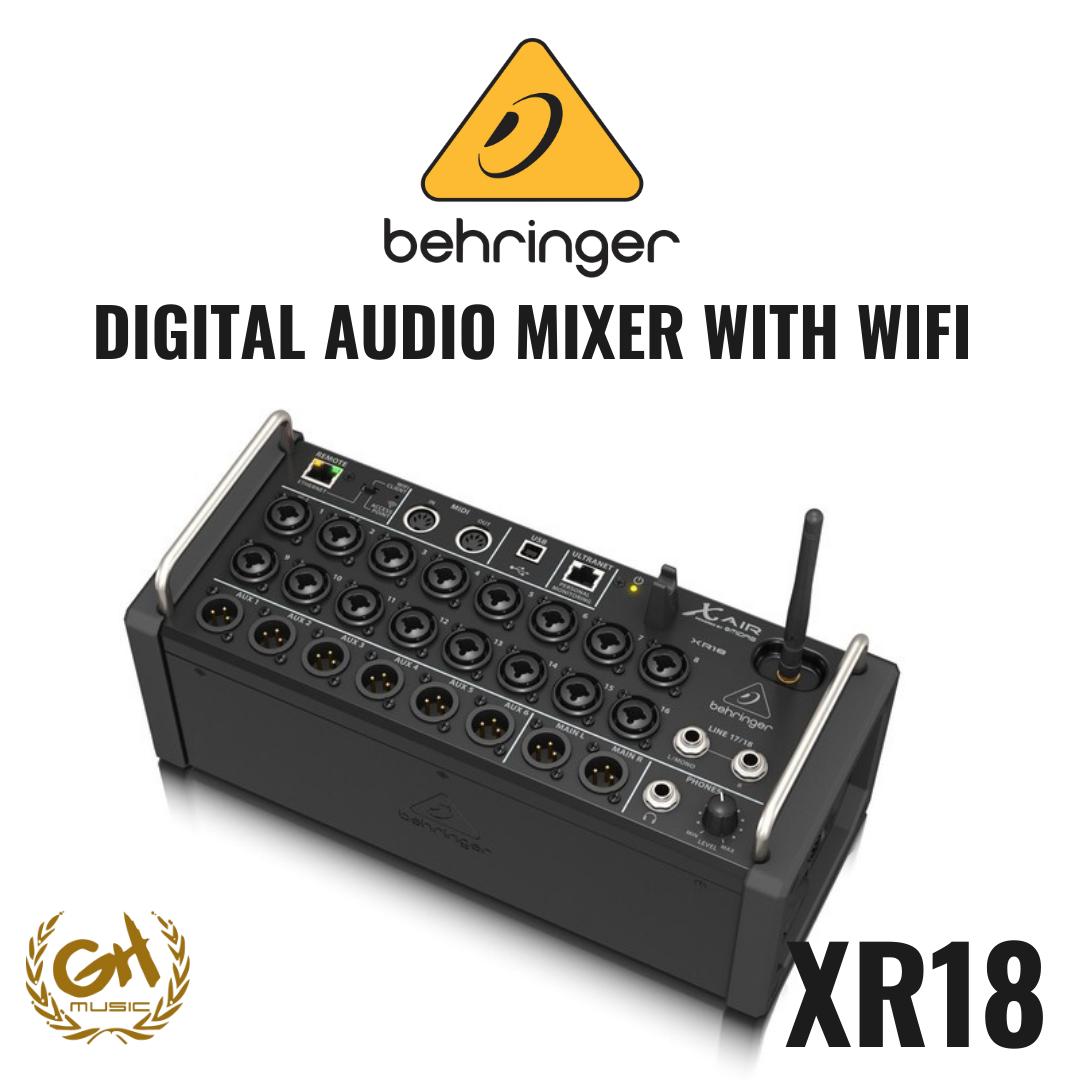 BEHRINGER XR18 DIGITAL AUDIO MIXER WITH WIFI