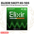 ELIXIR 14677 Nanoweb Long Scale Electric Bass Strings 45-105 - Senar Bass Listrik