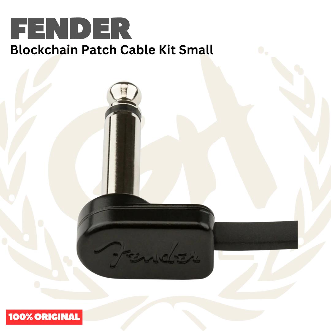 Fender Blockchain Patch Cable Kit, Small, Black - Kabel Efek Set
