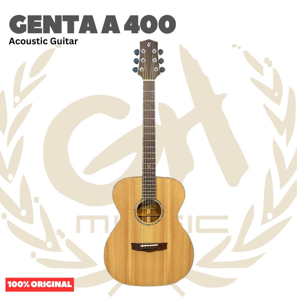 Genta A 400 Acoustic Guitar - Gitar Akustik Genta A400 Original Asli