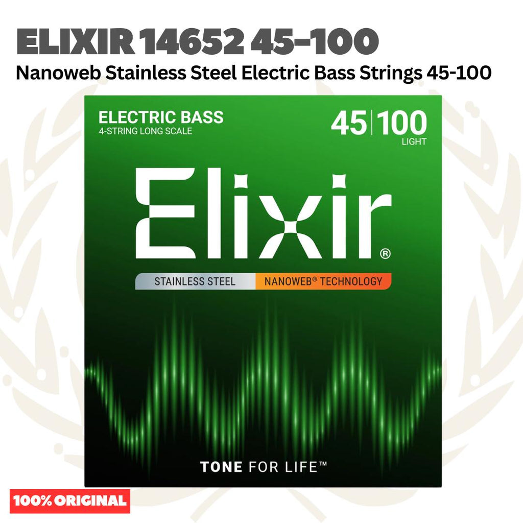 ELIXIR 14652 Nanoweb Long Scale Electric Bass Strings 45-100 | Senar