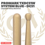 PROMARK DC51-SYS System Blue Lacquered Hickory Stick Drum - TXDC51W Stik Drum Original Asli