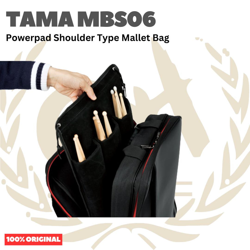 TAMA MBS06 Powerpad Shoulder Type Mallet Bag - Tas Ransel Stik Drum Original Asli