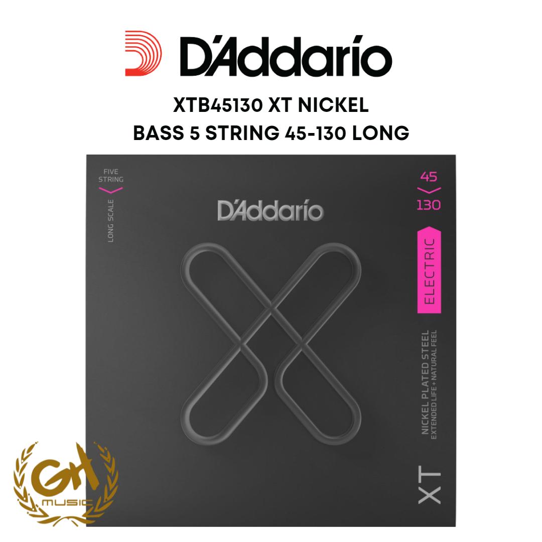 D’ADDARIO XTB45130 XT NICKEL BASS 5 STRING 45-130 LONG