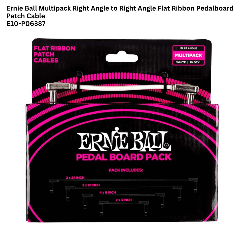 ERNIE BALL Right Angle Flat Ribbon Pedalboard | Kabel Jack Jumper