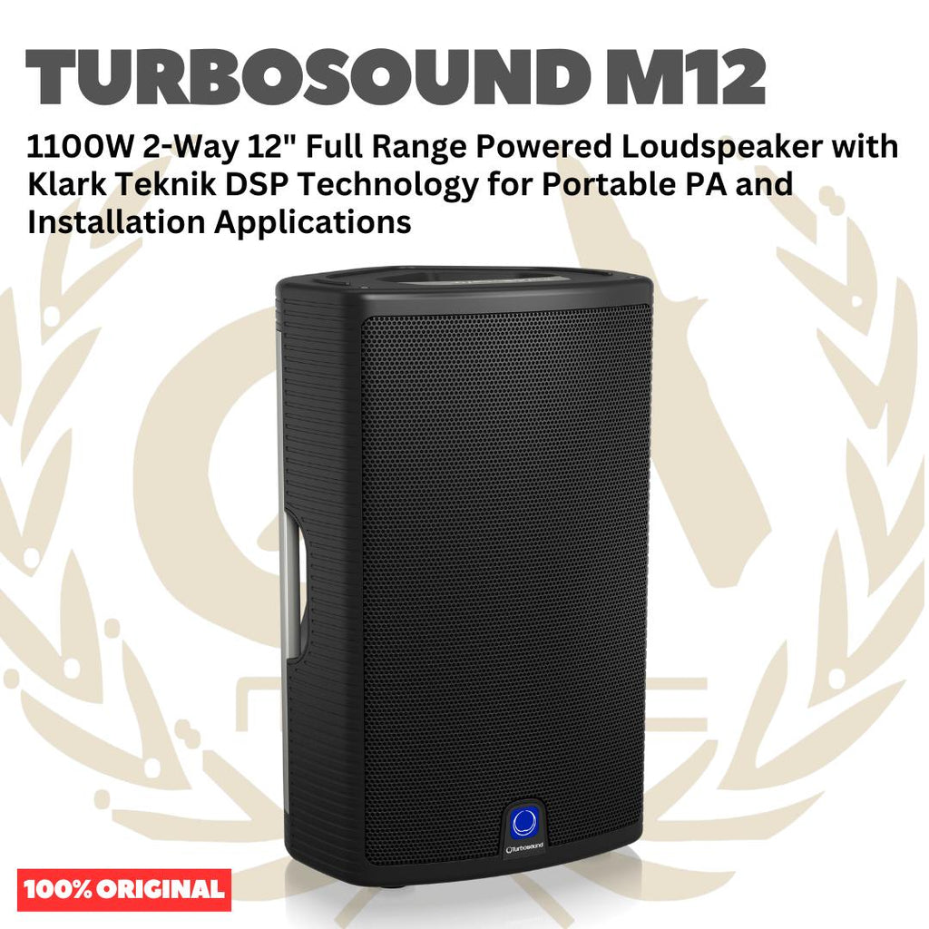 TURBOSOUND Milan M12 1100W 2-Way 12inch Full Range Powered Loudspeaker - Speaker Aktif M 12
