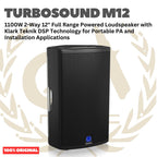 TURBOSOUND Milan M12 1100W 2-Way 12inch Full Range Powered Loudspeaker - Speaker Aktif M 12