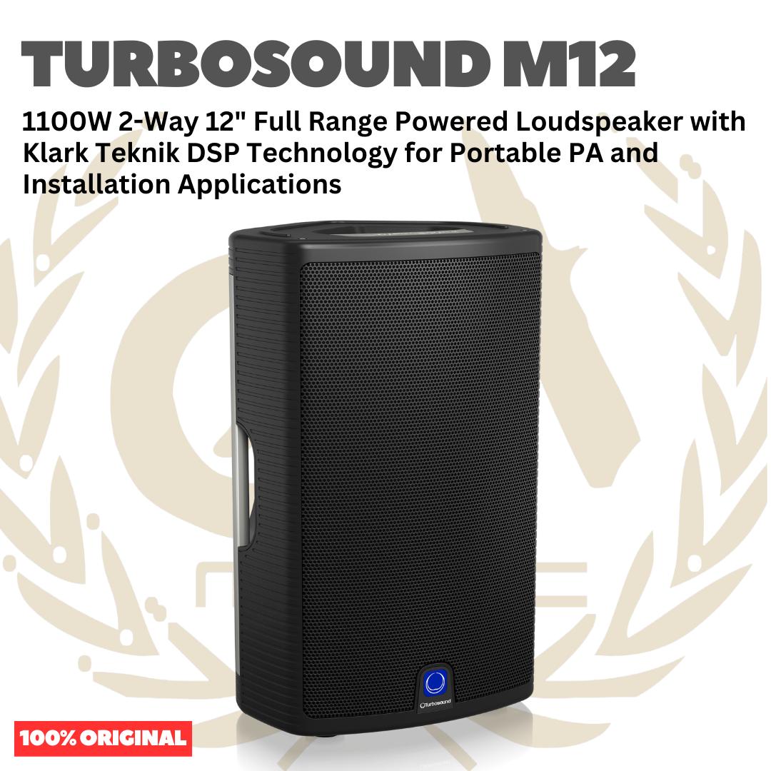 TURBOSOUND Milan M12 1100W 2-Way 12inch Full Range Powered Loudspeaker - Speaker Aktif M 12