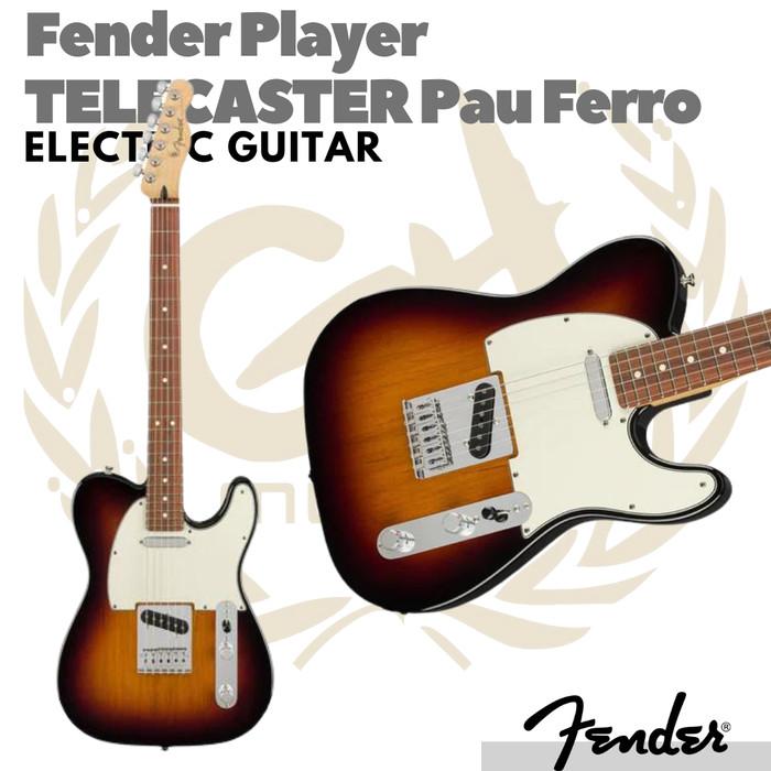 Fender Player Telecaster Electric Guitar, Pau Ferro FB | Gitar Listrik