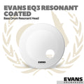 Evans EQ3 Coated Resonant Bass Drumhead - Membran Drum