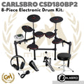 CARLSBRO CSD180BP2 ELECTRIC DRUM | DRUM ELEKTRIK + KURSI + HEADPHONE