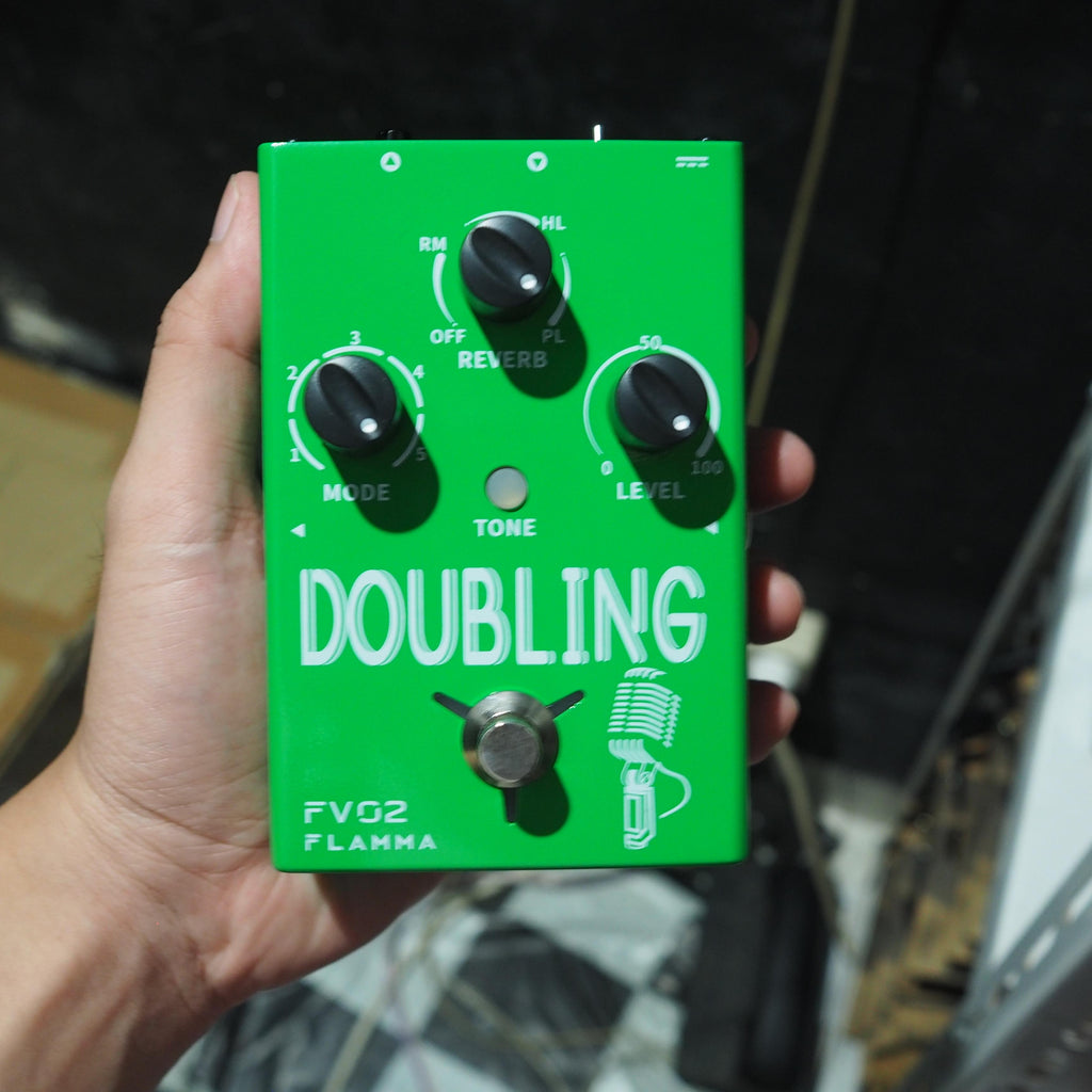 FLAMMA FV02, DOUBLING VOCAL PROCESSOR PEDAL WITH REVERB CHORUS EFFECTS