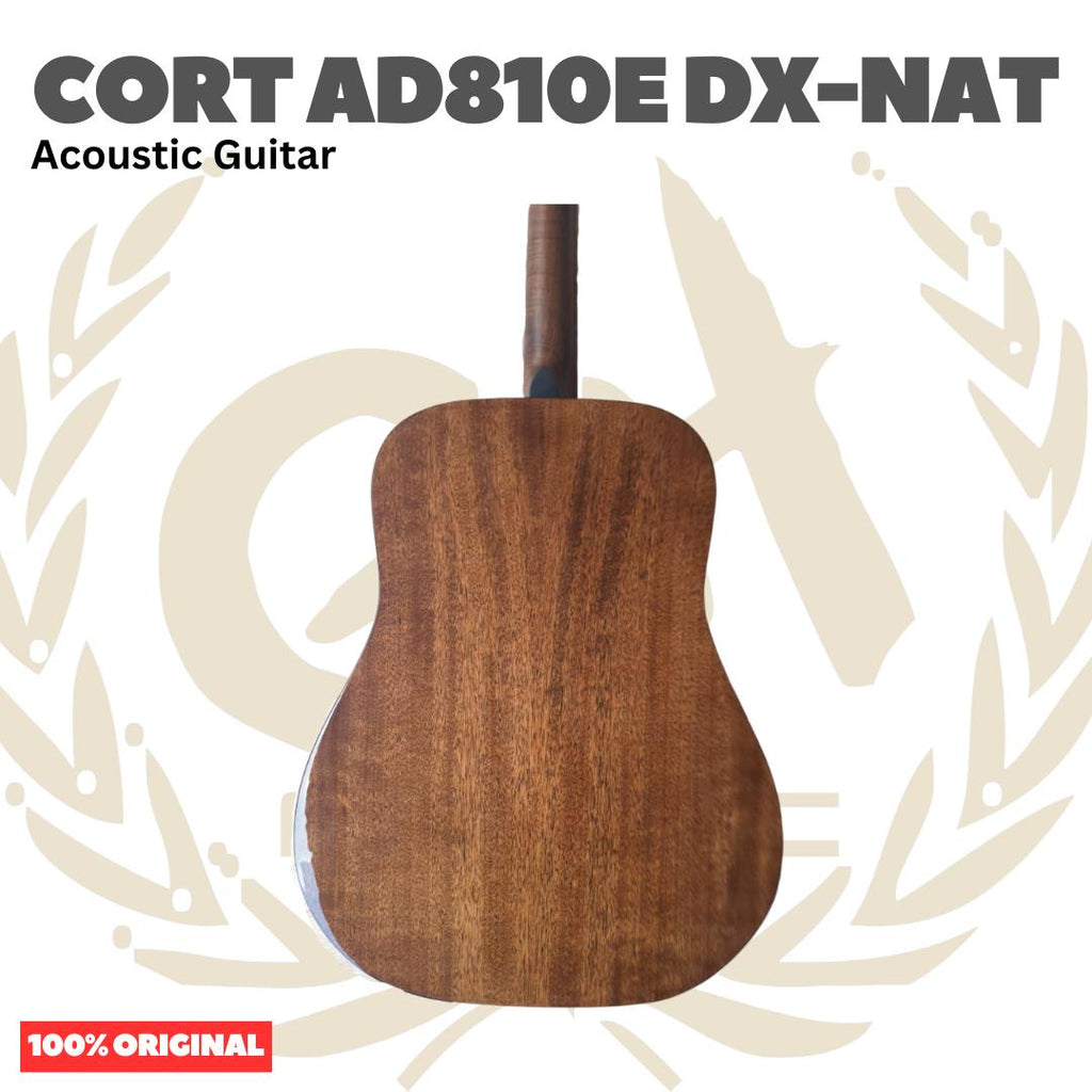 CORT AD810E DX-NAT Acoustic Guitar - Gitar Akustik Elektrik dengan Preamp AD810DX - AD810EDX Original Asli