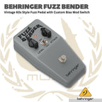 BEHRINGER FUZZ BENDER VINTAGE 60s STYLE PEDAL EFFECT - FUZZ-BENDER EFEK PEDAL GITAR BASS FUZZBENDER