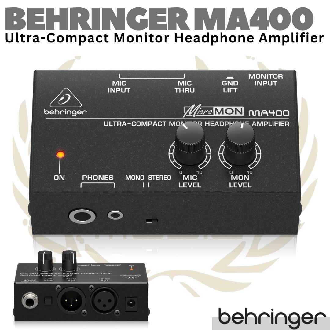BEHRINGER MICROMON MA400 Ultra Compact Monitor Headphone Amplifier