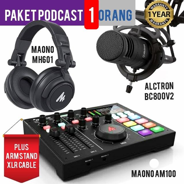 PODCAST 1 ORANG MAONO AM100, MH601 PLUS ALCTRON BC800V2