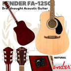 Fender FA-125CE Dreadnought Acoustic Electric Guitar - Gitar Fender