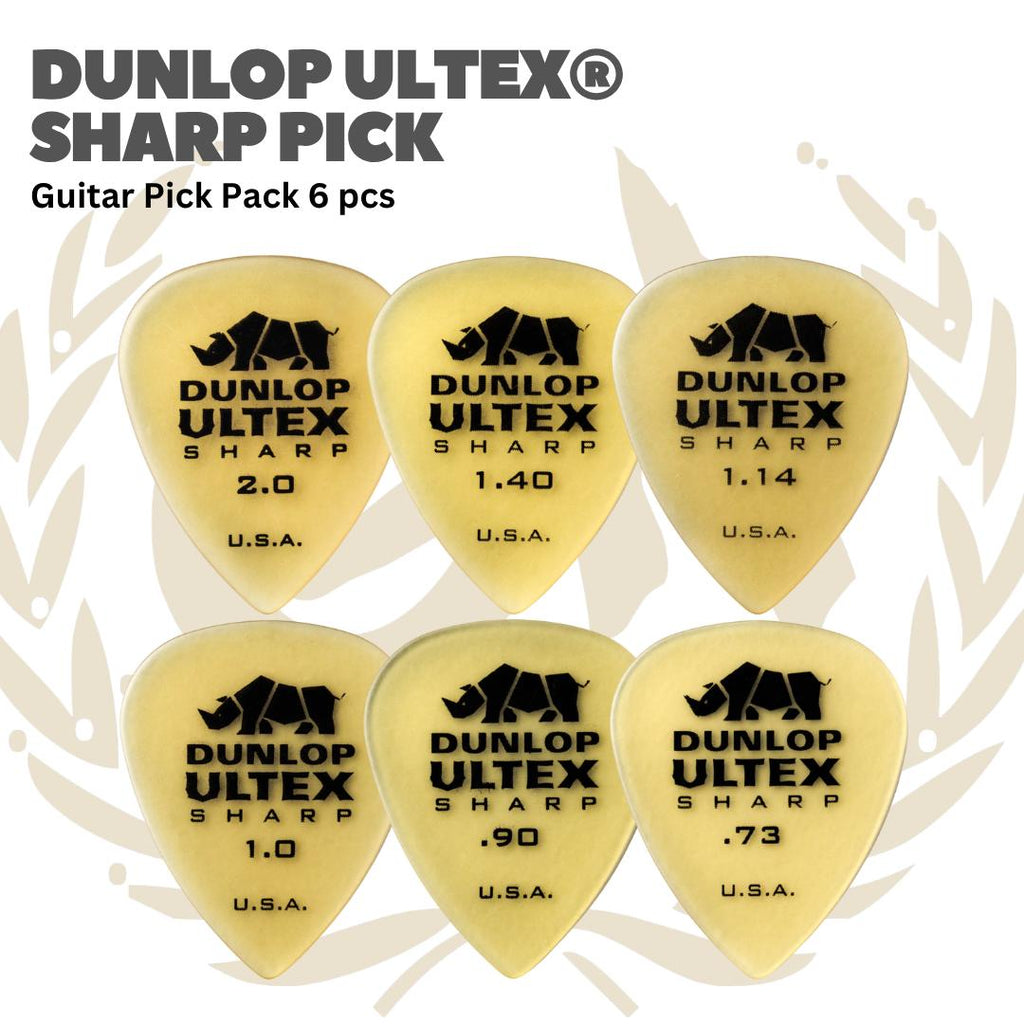 Dunlop Ultex Sharp Guitar Pick Pack 6 pcs - Pick Gitar