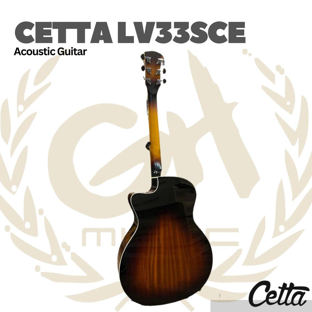Cetta LV33SCE Acoustic Guitar - Gitar Akustik