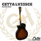 Cetta LV33SCE Acoustic Guitar - Gitar Akustik