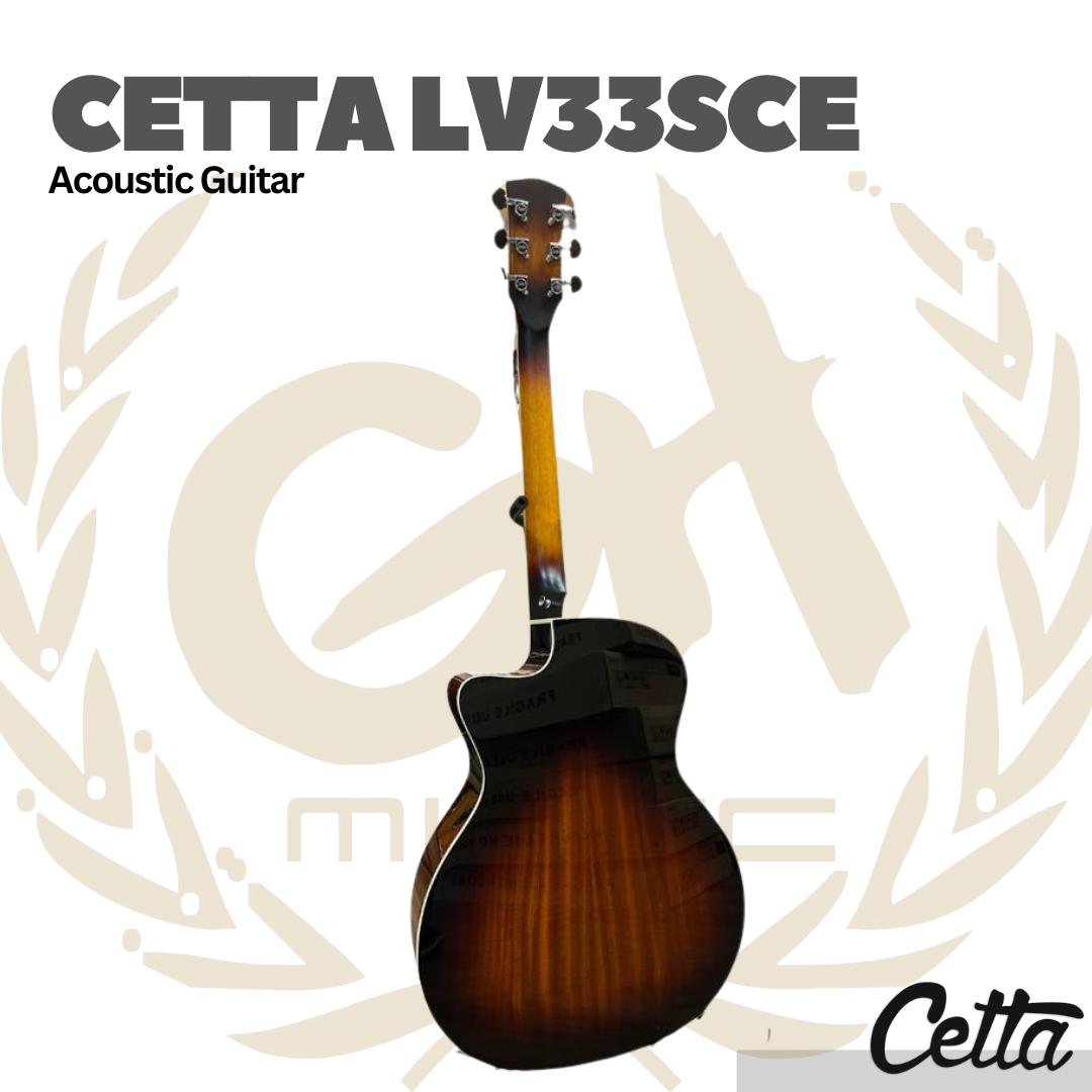 Cetta LV33SCE Acoustic Guitar - Gitar Akustik