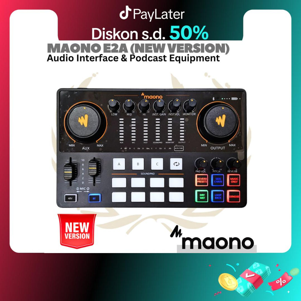 MAONO E2 Maonocaster Live Streaming & Podcast Console | Soundcard AME2