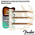 Fender Player Telecaster HH Electric Guitar, Pau Ferro FBv- Gitar Listrik