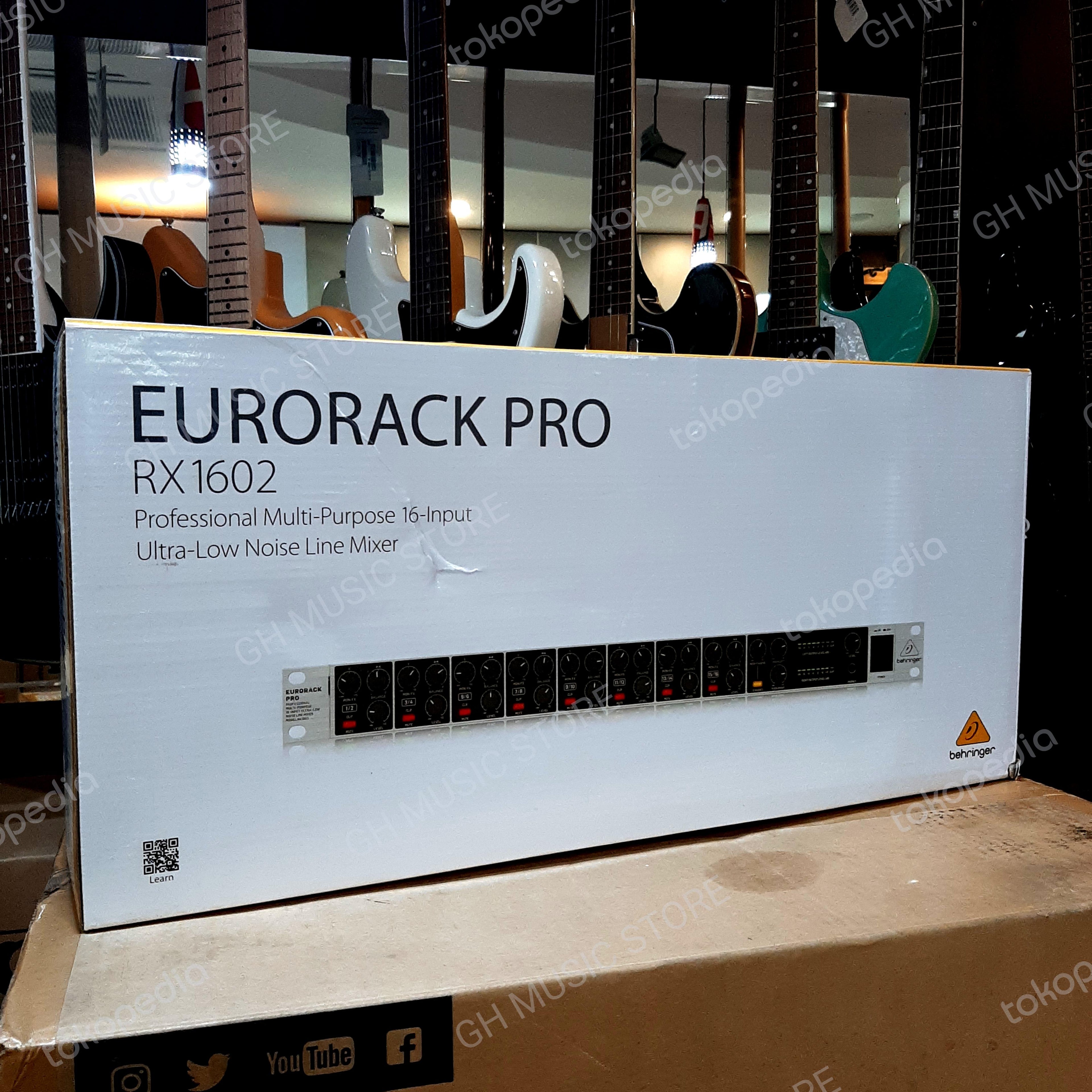 BEHRINGER EURORACK PRO RX1602 V2 16 Input Ultra Low Noise Line Mixer
