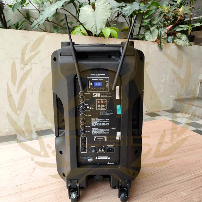 BARETONE BT-3H1212BWR 12" Portable Speaker | Spiker Aktif Mic Wireless