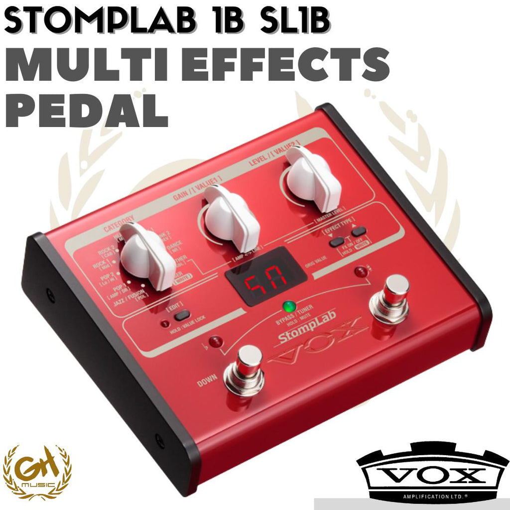 VOX STOMPLAB 1B BASS MULTI EFFECTS PEDAL - PEDAL BASS MULTI EFEK