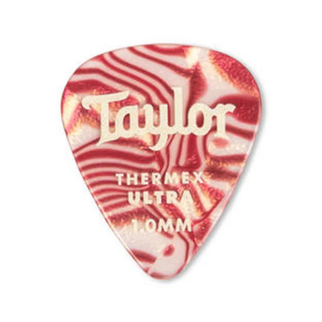Taylor Thermex Ultra 351 Pick Ruby Swirl, 6-Pack - Pick Gitar Bass