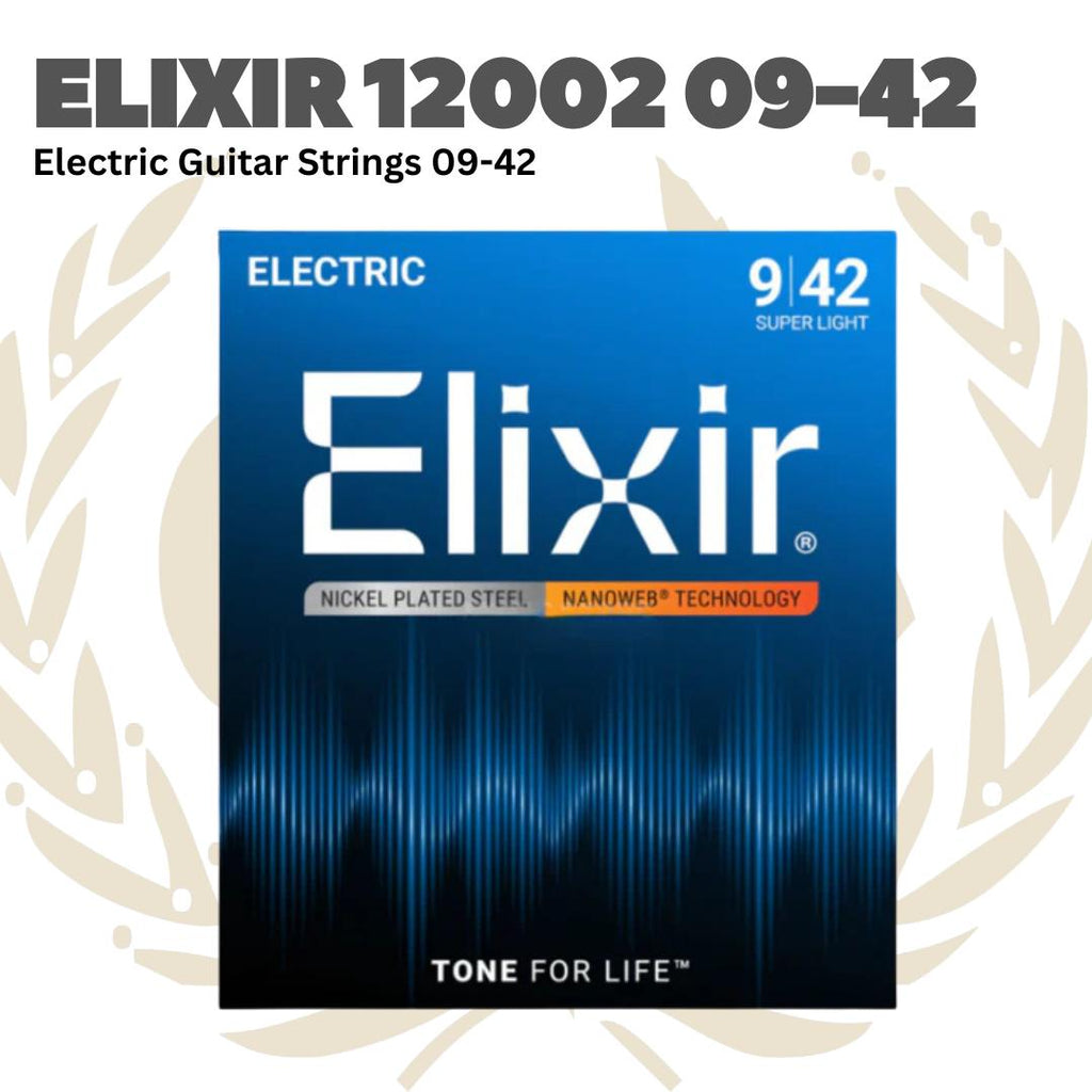 Elixir 12002 Nanoweb Electric Guitar Strings 9-42 | Senar Gitar