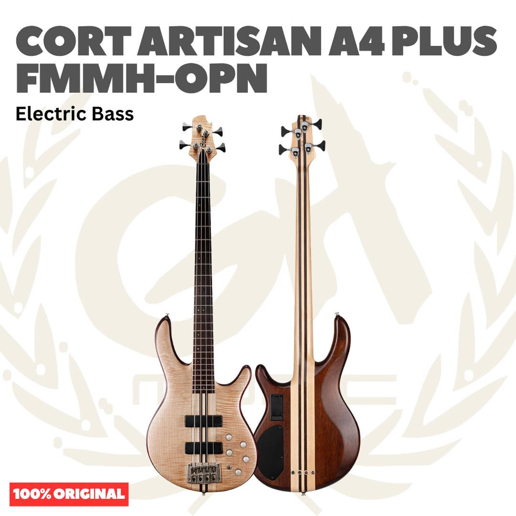 Cort Artisan A4 Plus FMMH Electric Bass Guitar - Bass Listrik Elektrik