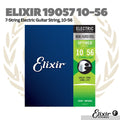 Elixir 19057 Nickel Plated Steel with OPTWEB coating 7-strings Electric Guitar Strings 10-56