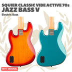 SQUIER Classic Vibe Active 70s Jazz Bass V Electric Bass Guitar - Gitar Bass Listrik Elektrik Aktif 5-string Original Asli