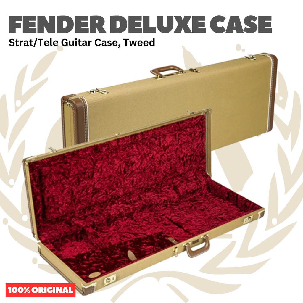 Fender Deluxe Strat/Tele Guitar Case - Hardcase Gitar Listrik Elektrik
