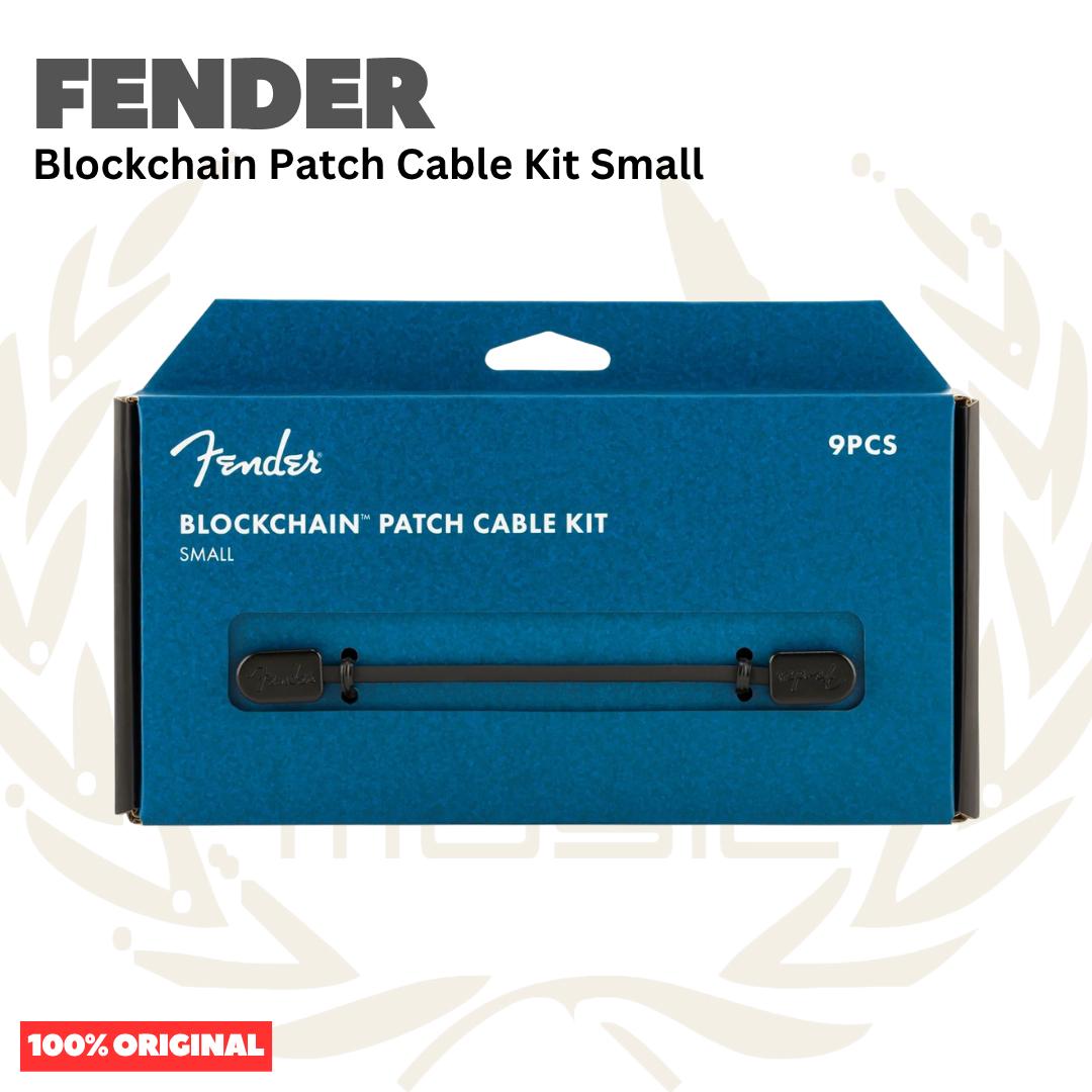 Fender Blockchain Patch Cable Kit, Small, Black - Kabel Efek Set