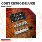 Cort CR300 Deluxe Flaming Burst Electric Guitar - Gitar Listrik Elektrik