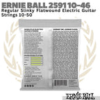 Ernie Ball 2591 Regular Slinky Flatwound Electric Guitar Strings 10-46