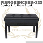 BA-223 Double Lift Piano Bench Stool | Kursi Keyboard BA223