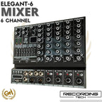 RECORDING TECH ELEGANT 6 - MIXER 6 CHANNEL PODCAST RECORDING KARAOKE