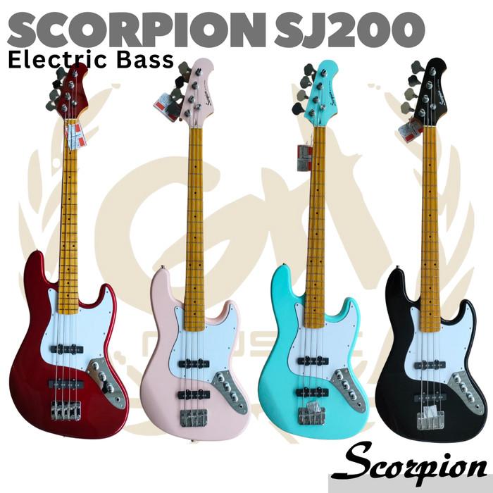 SCORPION SJ200 Electric Bass Guitar | Gitar Listrik Elektrik Jazz Bass