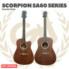 Scorpion SA60 Series Acoustic Guitar - Gitar Akustik SA 60 Original Asli