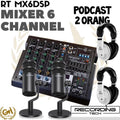 RECORDING TECH MX6DSP PLUS MAONO PD100, PAKET PODCAST 2 ORANG KOMPLIT