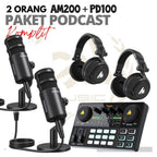 PAKET PODCAST 2 ORANG MAONO AM200 PLUS A03T DAN MH601