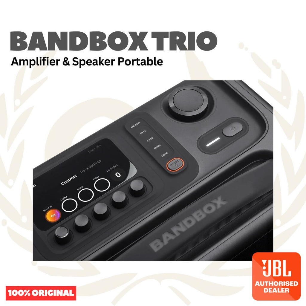 JBL Bandbox Trio Amplifier & Speaker Portable - Speaker Ampli Portabel Gitar Bass