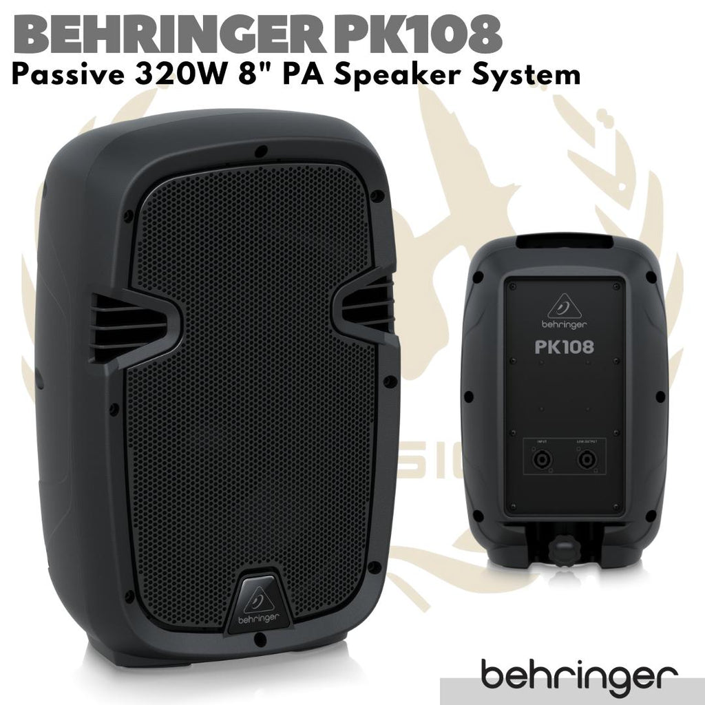 Behringer PK108 Passive 320W 8" PA Speaker System | Spiker Pasif